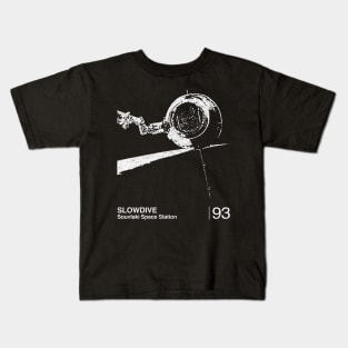 Souvlaki Space Station / Minimal Graphic Design Tribute Kids T-Shirt